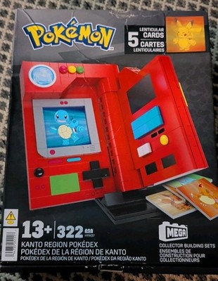 Mega Pokemon - Kanto Region Pokedex Light Up Collector Set 322 Pieces NEW/SEALED