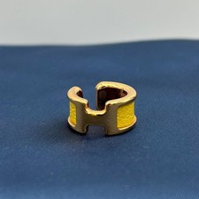 HERMES Olympe Small PM Ear Cuff Yellow Citron Gold Accessories Excellent Conditi