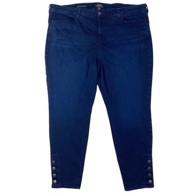 NYDJ Ami Skinny Legging Lift Tuck Button Ankle Jeans Jeggings Plus Womens 22W
