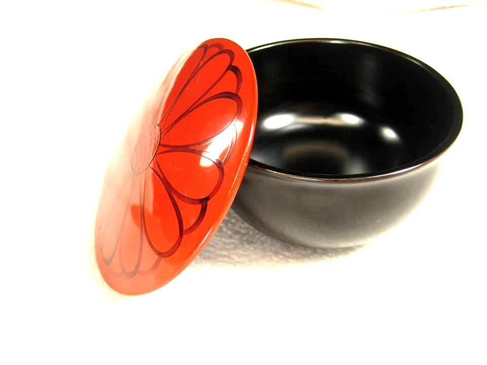 DE COLECCIÓN LACA JAPONESA MADERA TAPA TÉ CEREMONIA USUKI NATSUME Foto 2 de 4