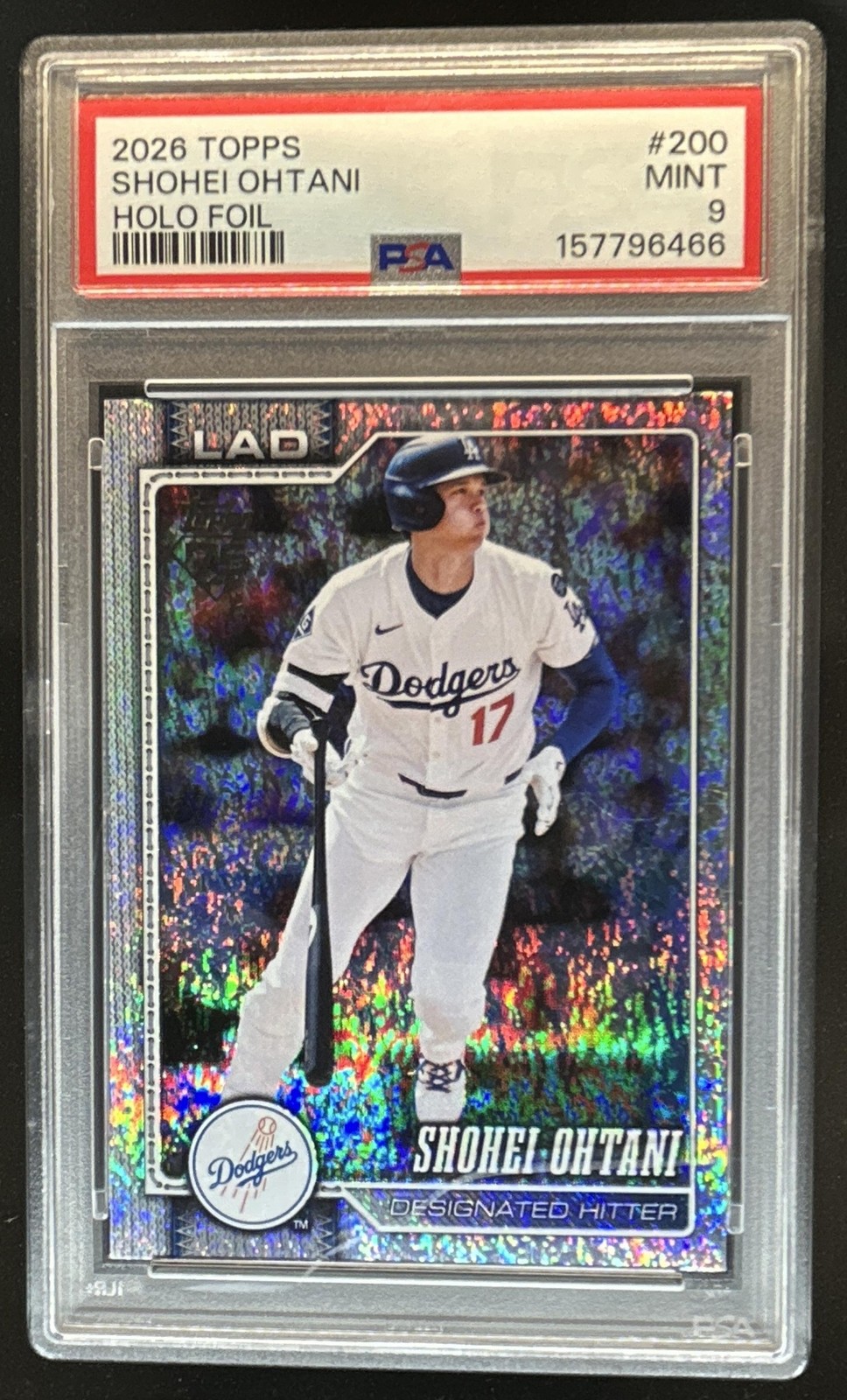 2026 Topps Shohei Ohtani Holo Foil #200 Dodgers PSA 9