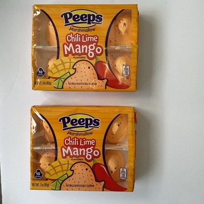 PEEPS Chile Lime Mango Limited Edition 2-Pack (20 Chicks) Sweet & Spicy Treat