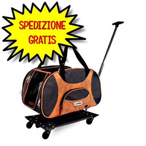 Trasportino Pieghevole Camon CA652 con Ruote | Portata 13kg