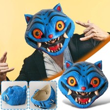 KPop Demon Hunter Face Mask Latex Derpy Tiger Costume Party Cosplay Fancy Dress