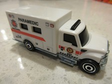 2025 Matchbox International Terrastar Paramedic Ambulance White Truck Diecast