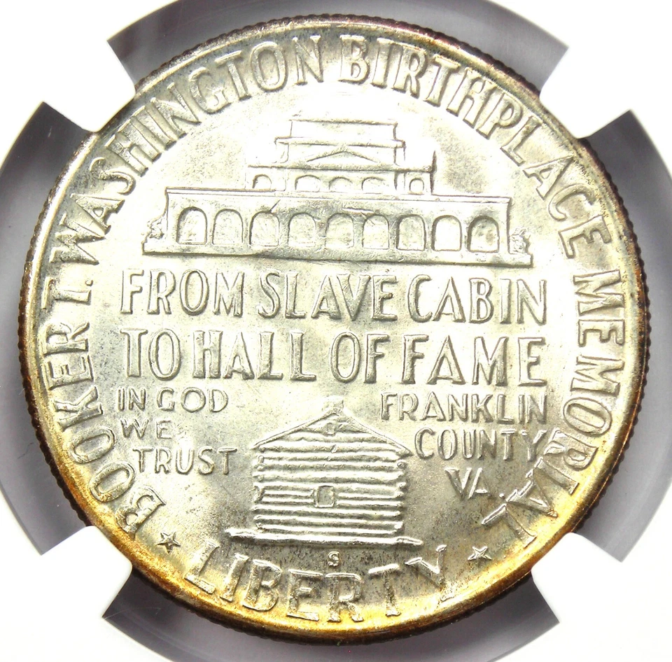 1949-S BTW Booker T Washington Half Dollar 50C - NGC MS67+ Plus - $2,600 Value - Image 4 of 4