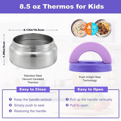Bento Lunch Box with 8oz Soup Thermo: 4-Compartment, Leakproof - Picture 29 of 49