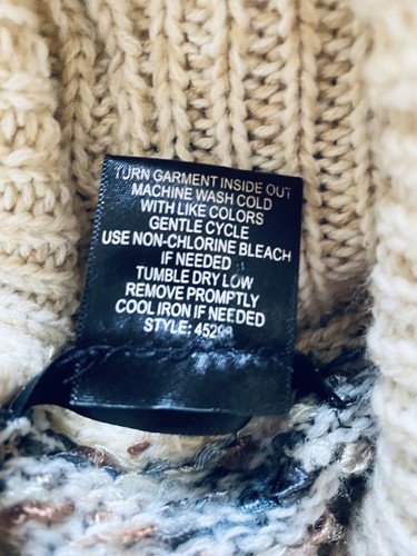 Suéter para mujer United States capucha mediana cuello rayas tejido pesado suave - Imagen 9 de 9