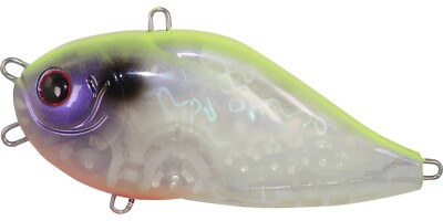 Hide Up Hu N Greedie Z Model JDM Bass Fishing Chartreuse Back Holo