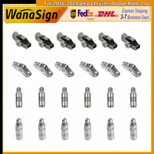 Intake & Exhaust Lifters Rocker Arms For 2016-2024 Jeep Chrysler Dodge Ram 3.6L - Foto 12 di 20