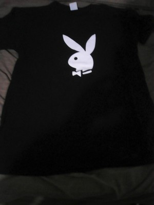 VTG BLACK PLAYBOY LOGO T-SHIRT | eBay