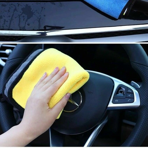 Auto Care Super Thick Plush Microfiber Towel Cleaning Wax Polishing Portable New - Picture 8 of 16
