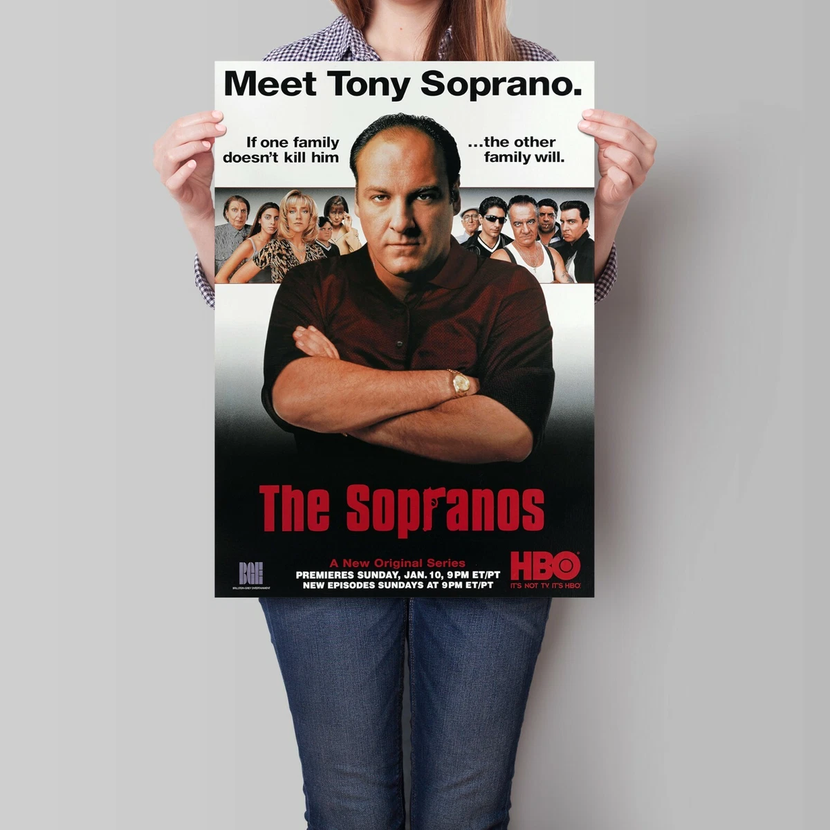James Gandolfini Sopranos Poster