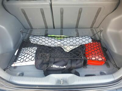 Cadillac CTS Trunk Organizer Net (2010-2014 Models) - Heavy Duty Mesh Cargo Keeper For Station Wagons