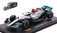 Burago 1/43 F1 Mercedes W13E 2022 George Russell Vitrine Statisches Modell