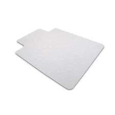Cleartex Advantagemat | PVC Clear Chair Mat for Hard Floor | Rectangular with Li