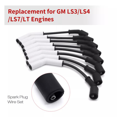 #ad Ceramic Spark Plug Wire Set Accel 9070C Extreme 9000 for GM LS3 LS4 LS7 LT N0I8 $48.87
