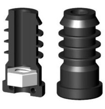 16 Gewindestopfen 20mm Gewinde M8 mit Mutter Stema Humbaur Unsinn PKW Anhänger