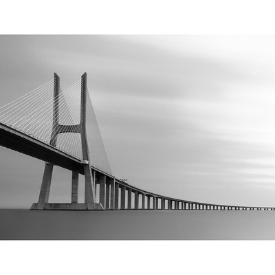 Warby-Vasco-de-Gama-Brücke Lissabon Portugal Kunstdruck Leinwand 30x40 cm