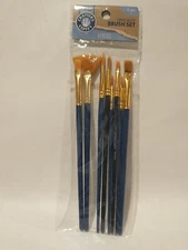 Art skills 8 Piece Set Artist Paint Brushes Wash Master Stroke Wash Used 
