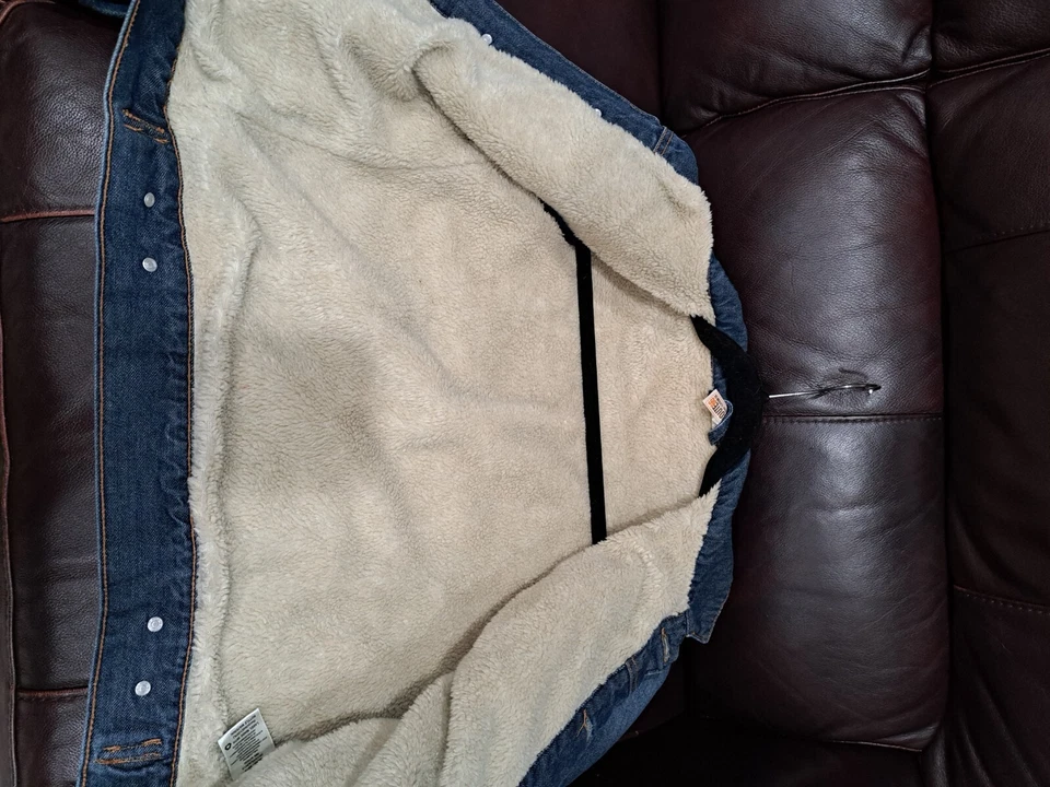  route 66 unisex  jeans jackets with sherpa linning size L  - Изображение 4 из 4
