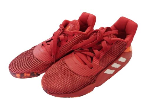 Adidas Pro Bounce 2019 EF0471 Low Basketball Red Shoes Sneakers Mens US Size 7 - Picture 1 of 12