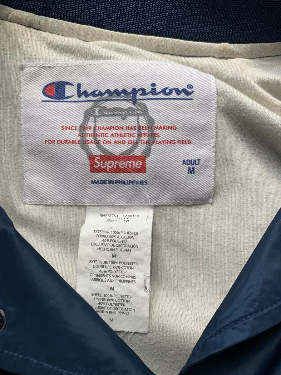 Supreme X Champion Coaches Jacket Size M 2011 | eBay