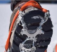 Amber 12-Point Stainless Steel Traction Spikes, Weather-Resistant to -40 C