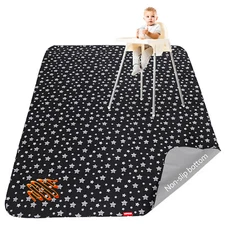 Baby Splat Mat Waterproof Splash Mat High Chair Mat Anti Slip for Kids 72"x54"