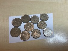10 Coin LOT Belgium Belgique 25 Centime, 1964-1974
