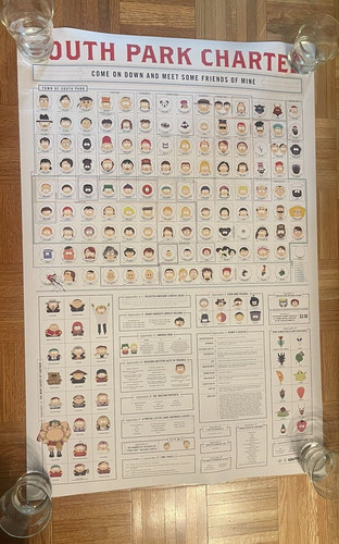 South Park Charted 2016 Exclusive NYCC Poster 24" x 36"