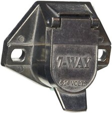 RoadPro RP-2344F 7-Pole Trailer Electrical Socket with Spring Loaded Cover