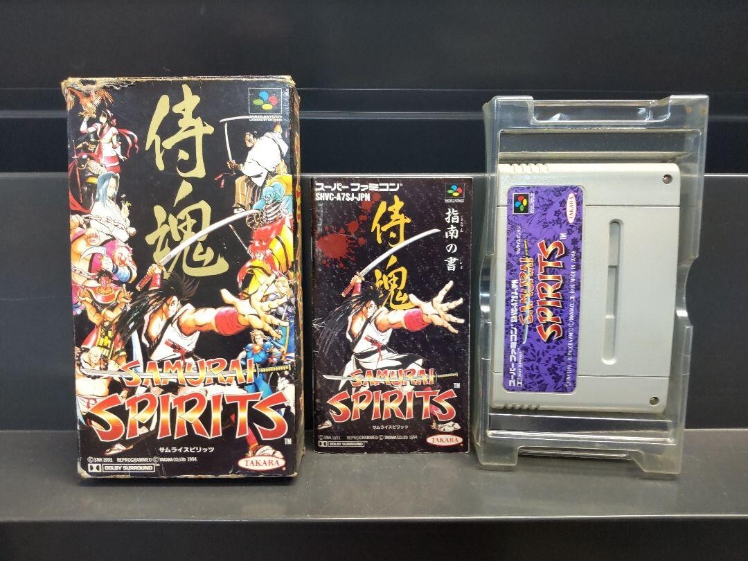 SAMURAI SHODOWN Samurai Spirits Nintendo Super Famicom Battle Game