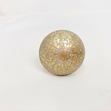 Moroccan Style Brass Knob in Grey & Gold  - Door Knob Drawer Pull 