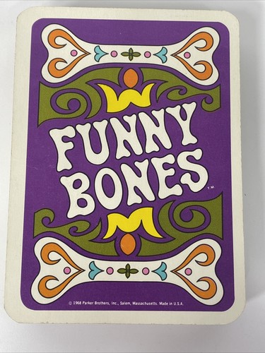 Vtg Funny Bones Card Game 1968 Parker Brothers Made In USA Complete Game Night - Picture 3 of 8
