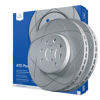 ATE 2x Power-Disc Bremsscheibe 24.0320-0123.1 vorn Ø239mm