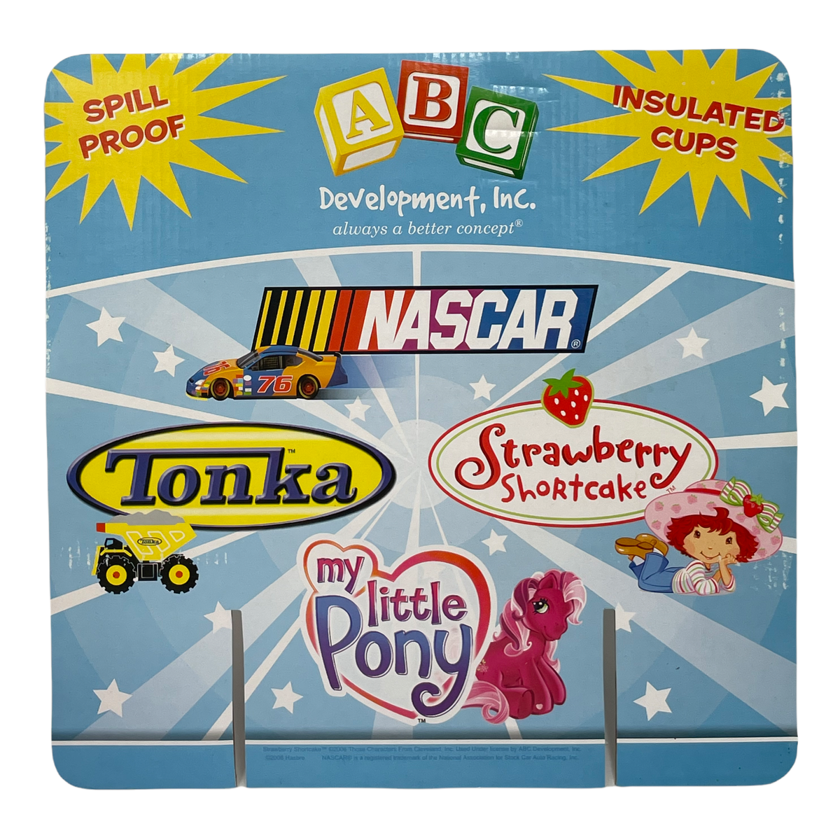 Pk Sippy Cup Spill Proof Nascar Tonka Strawberry Shortcake My Little Pony  PICK