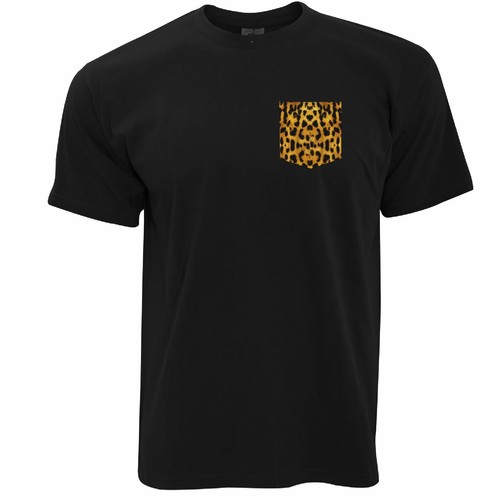 Mens Cool Hipster T Shirt Leopard Print 