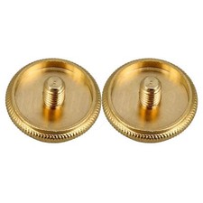 3PCS Green Gold Metal Trumpet Finger Buttons Diameter 16MM Thread 4MM