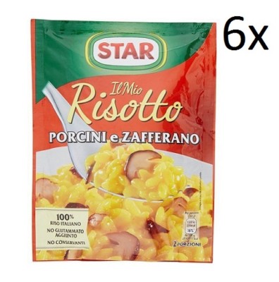 6 Star il mio Risotto Reis Safran und Steinpilze 175g italienisch Fertiggerichte