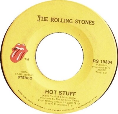 The Rolling Stones Hot Stuff / Fool To Cry Vinyl Single 7inch Rolling Stones