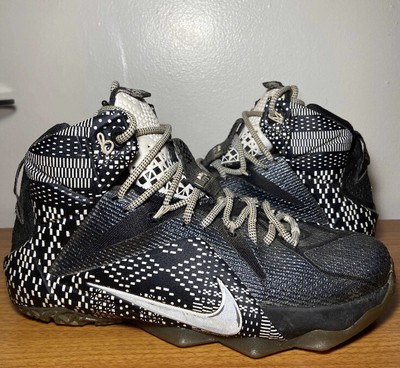 lebron 12 black and white