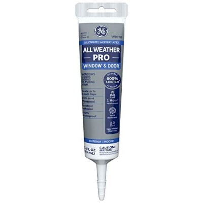 GE Sealants & Adhesives-2709177 Window & Door All Weather Pro - White  5.5 Ounce