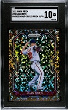 2021 Panini Prizm #203 Juan Soto BRONZE DONUT CIRCLES /40 SGC 10 GEM MINT 