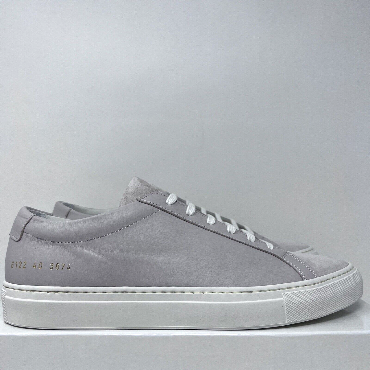 Common Projects Women's Leather Trim Low-Top Sneakers Size