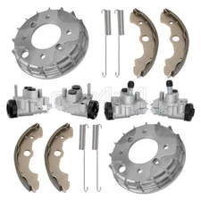 Front L/R Brake Cylinder & Brake Drum Kit For Honda Rancher 400 TRX400 2004-2007