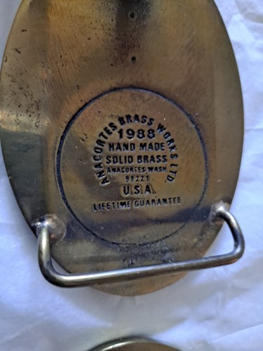 Lot Of 4 Hermiston Gun Club Champion Brass Belt Buckles - Picture 7 of 9