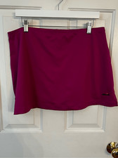 Ellesse Magenta Athletic Tennis Skirt w/ Built in Shorts sz XL EUC