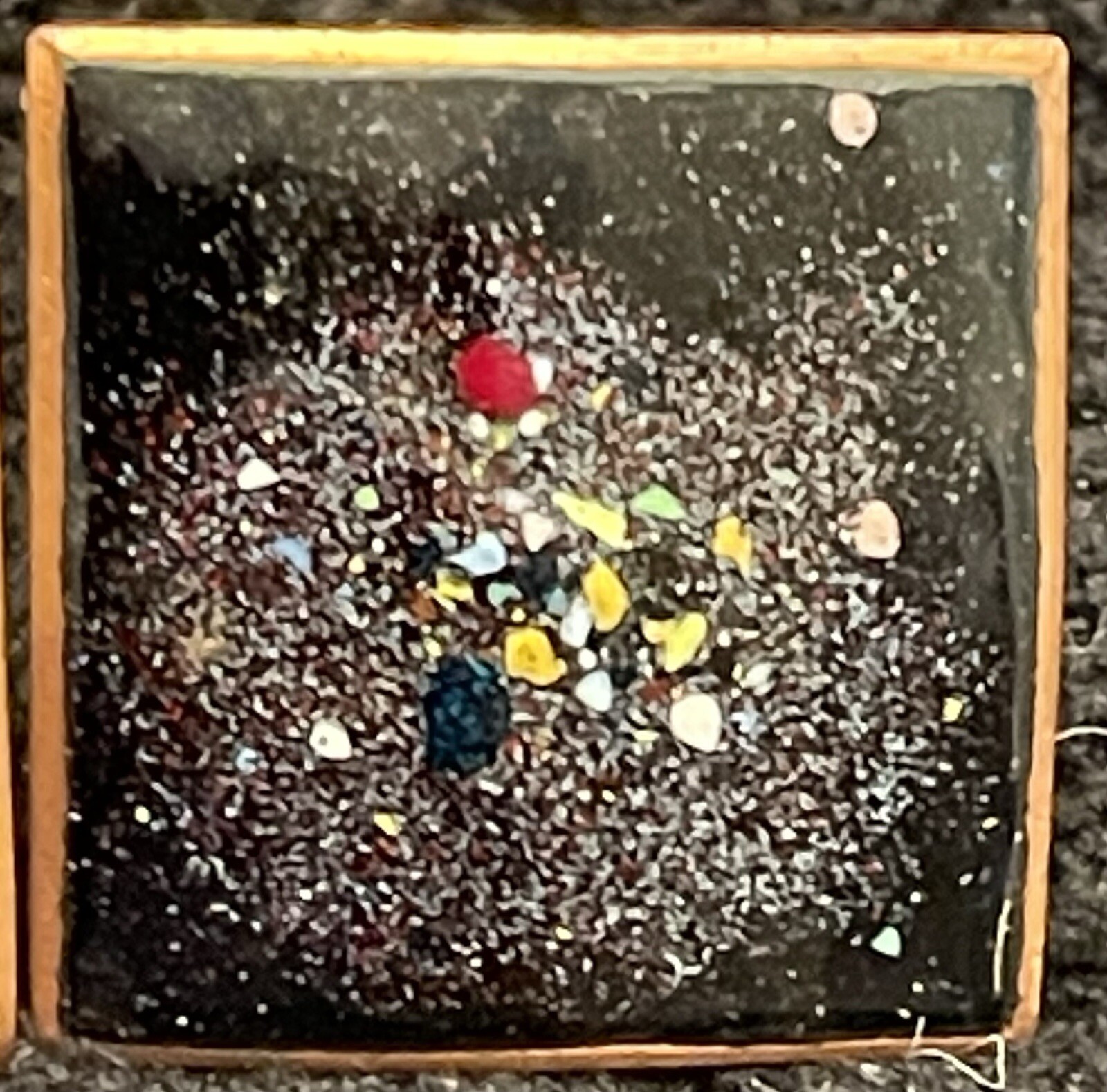 Enamel Solid Copper Screw Back Earrings Artisan C… - image 9