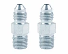 AllStar Straight Adapter 3 an to 1/8 npt  Fitting Steel Brake Line 2 Pack
